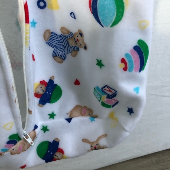 Vintage, 0-9 Month, Carter's Fuzzy Fleece Sleepwear bag PARTY Celebration NWT - Picture 8 of 12